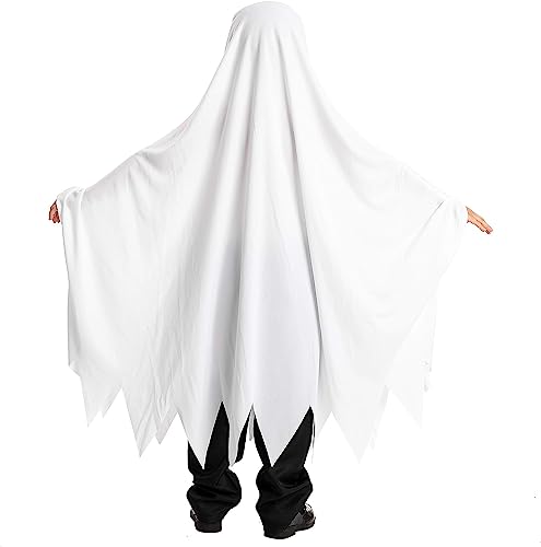 Image of Spooktacular Creations Ghost Costume for Kids with Pumpkin Basket, Scary Halloween Costume for Boys