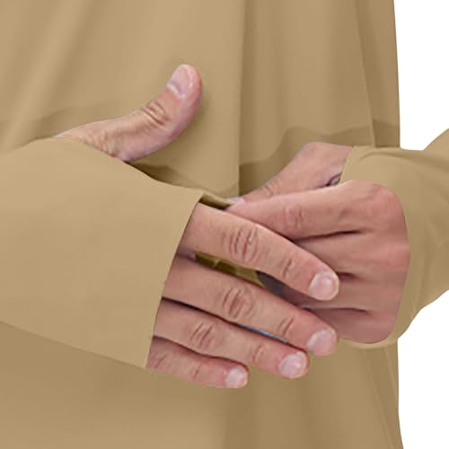 Men's Sun Protection Hoodie with Mask Fishing Hiking Shirt Long Sleeve Lightweight Rash Guard Outdoor Pullover Top 6