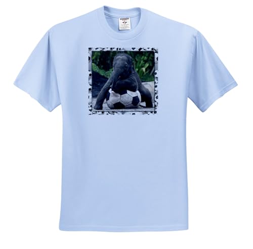 3dRose, Elephant Soccer, T-Shirt