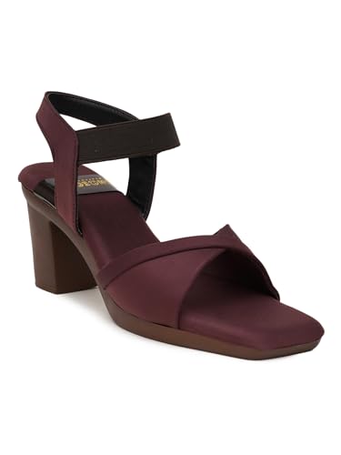 Image of Women's Shimmerstep Heel Sandal Comfortable Cushioned Footbed Adjustable Straps Anti-Slip Outsole Stylish & Elegant Design For Girls /Ladies