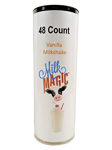 Milk Magic Magic Milk Straws 48 Count Tube of Magic Straws (Vanilla Milkshake)