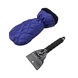 [Einheitsgröße]: Der elastische Bund des Handschuhs kann gedehnt werden, um auf die meisten Hände zu passen und für eine gute und bequeme Passform zu sorgen. Dieses Set enthält einen Eiskratzer und Handschuh, der sowohl für die linke als auch für die rechte Hand verwendet werden kann.