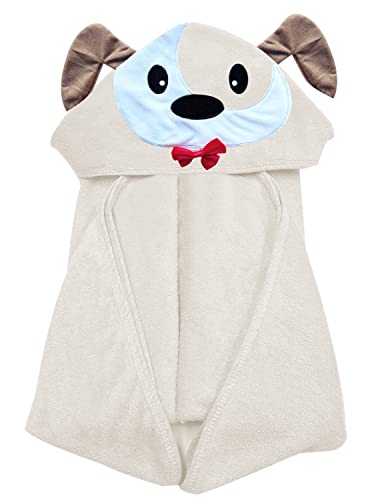 Image of YOYOO Baby Bath Towel – Viscose Derived from Bamboo, Baby Hooded Towels - Newborn Essential Cute Brown Dog-Perfect Baby Registry Gifts for Boy Girl