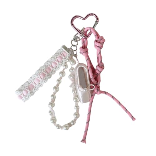 Porte-clés en dentelle et perles de ballet pour personnaliser votre sac à main de cours