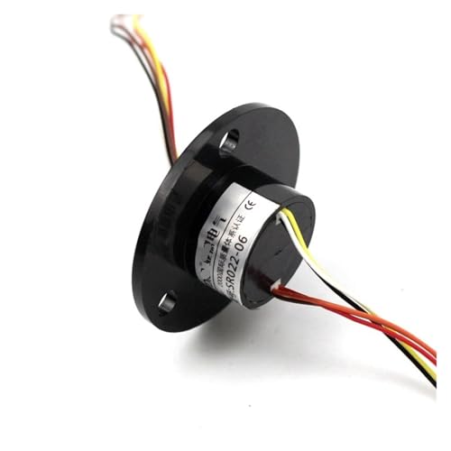 Bague collectrice électrique SR022-06 rotative à capuchon 6 circuits