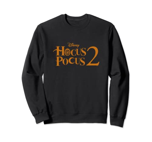 Disney Hocus Pocus 2 Logo Sweatshirt noir à manches longues pour homme et femme