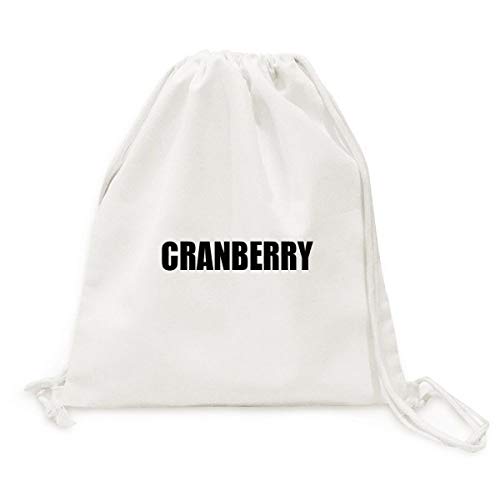 Sac à cordon en toile motif canneberges pour voyage et sport