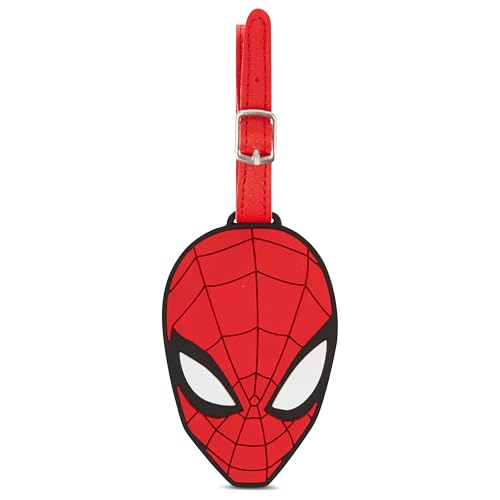 Marvel Spiderman Luggage Tag - Black 3 Piece Luggage Tag and Lanyard Set - Officially Licensed Spiderman Merchendise3