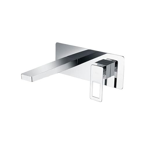 IMEX - Grifo empotrado monomando lavabo - Griferia de baño para lavamanos - grifos empotrados de baño Serie Suecia Cromado/Plateado BDC032-4