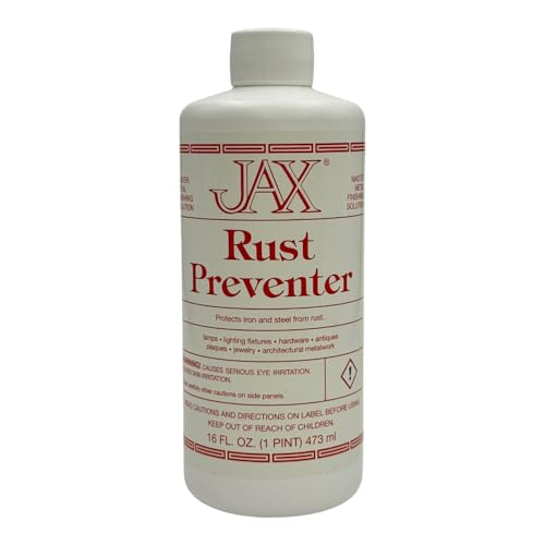 JAX Rust Preventer - Metal Finishing Solution - Protects Iron and Steel from Rust - Pint