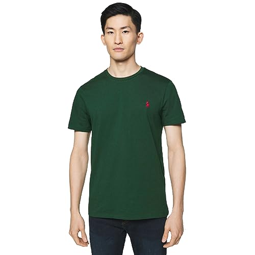 POLO RALPH LAUREN Camiseta de Punto Custom Slim Fit (L, College Green)