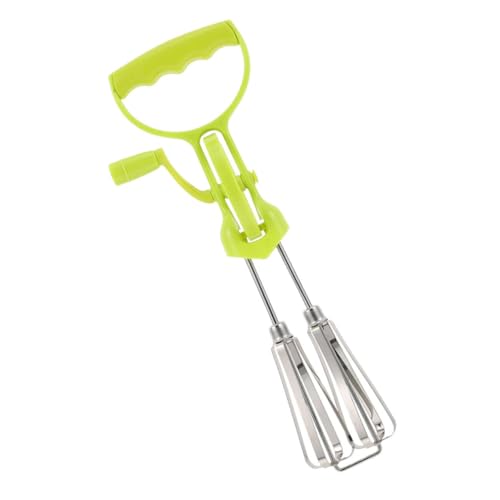 LALADEFIEE Hand Crank Mixer Manual Stainless Steel Beater for Kitchen Baking Multi-functional Tool for Mixing Batter and Stirring Sauce Ergonomic Design for Comfortable Grip