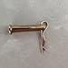 Lasenersm 8mm x 50mm Carbon Steel Clevis Pin with R-Shaped Spring Cotter Pin, 8 Pieces, Zinc Plated, for Mower Tractor Fastener Hardware