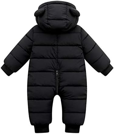 Combinaison de Neige Bébé Fille Garçon Manteau à Capuche Hiver Combi Pilote Hiver Bébé Romper