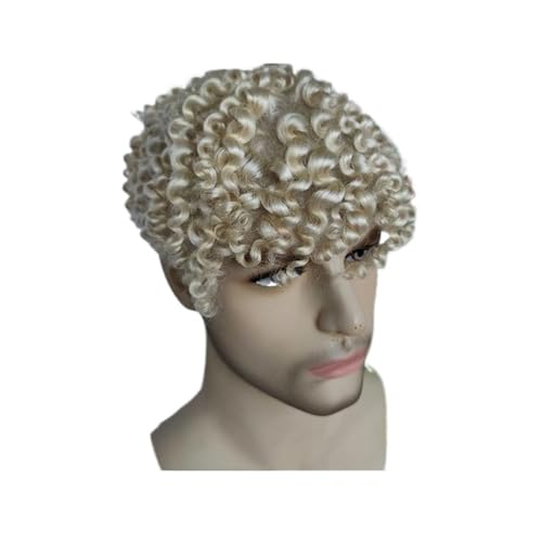 Système de cheveux humains postiche bouclée en pleine dentelle suisse haut de gamme pour hommes