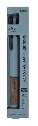 Image of Mitsubishi Pencil MSXE5KF05.71 Multifunctional Pen Jet Stream Karimoku 4&1 0.5 Steel Blue