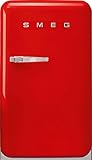 Smeg FAB10RRD2 - Nevera combi (Independiente, Rojo, Derecho, Vidrio, 114 L, SN-T)