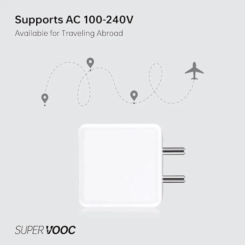 Image of Original Rapidly Fast Charger Compatible with Op po | A79 | A59 | A38 | A18 | Reno 8t | A78 | F21 Pro | F2 (Cable Included) | 80WATTS GFR637