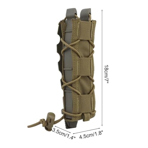 Funda portacargador MOLLE elástica ajustable anticaídas para cinturón 2