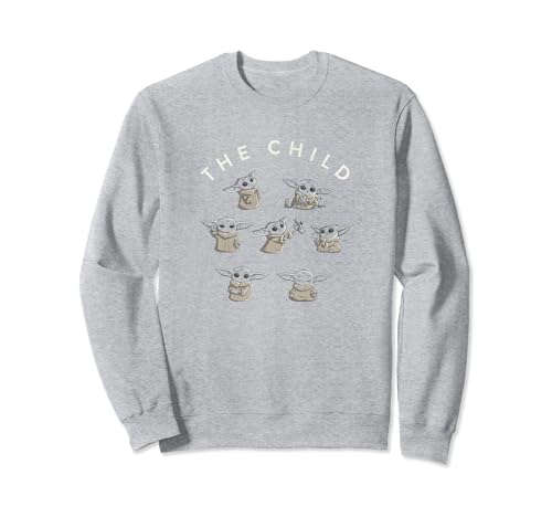 Sweatshirt Star Wars The Mandalorian Child avec imprimé Circle Grid et finitions côtelées