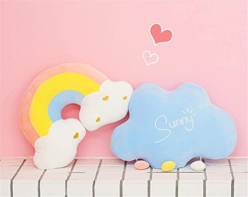 Rainbow Shaped Pillow, Home Decorative Creative Multicolor Cushion Arch Shaped Stuffed Plush Sofa Chairs Throw Pillows, Girls Kids Gift Bed Decoration Cushion (Rainbow)