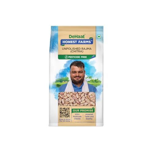 Image of DeHaat Honest Farms Pesticide Free Unpolished Rajma (Chitra) 500 GM