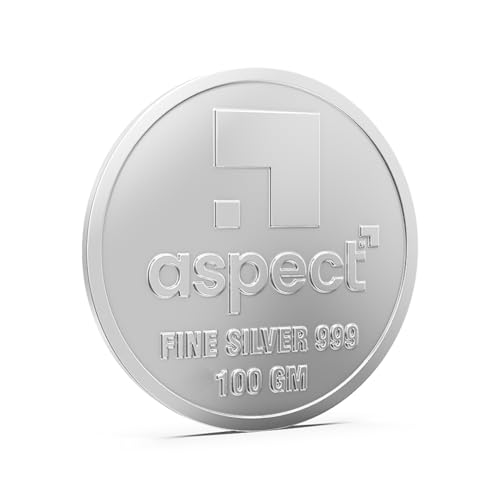 Image of Aspect Bullion Wedding Silver Coin 999 Purity - 5 Gram | 10 Gram | 20 Gram | 50 Gram | 100 Gram | Pure Silver Coin for Gifting & Investment
