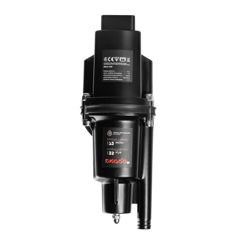 Bomba de Vibración Sumergible NV-1 de 345W para Agua Limpia con Altura de 72 m y 25 l/min - Toma de Agua en la Parte Superior, Protección Térmica, Cable de 15 m y Accesorios Incluidos - Por Dnipro-M