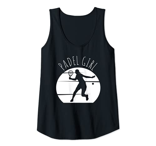 Donna Padel Giocatrice Silhouette Ragazza Canotta