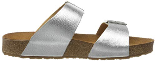 Image of HAFLINGER Andrea Elegant Leather Sandals with Rubber Sole and Cork Latex Footbed Unisex