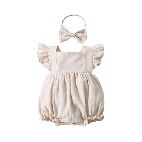 Yanmucy Baby Girls Summer Cotton Romper Cover