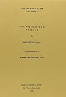 Form and Meaning of Yasna 33 0940490811 Book Cover