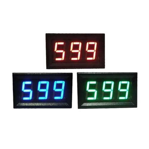 Voltmètre CC 3 Fils Noir YB27 : Idéal pour vos Projets Électroniques DIY - 5