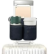 LARGERED Luggage Cup Holder for Suitcases, Travel Must Haves Travel Cup Holders Free Hand Drink C...