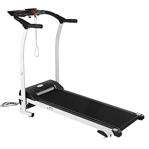 Loopband, 1,0 pk, opvouwbare elektrische loopband, tot 3,7 MPH snelheid, vrije snelheidsregeling, 14 inch brede loopmachine met lcd-display, voor thuisgebruik, kantoor, fitness