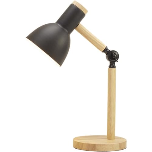 Kisigim 電気スタンド、デスク ランプ、デスクトップ デスク ランプ、ベッドサイド ランプ、北欧デスク ランプ、モダンなベッドルーム ベッドサイド ランプ、子供用オフィス ブック ランプ、読書、勉強用ランプ、工業用デスク ランプ (ブラック,LED電