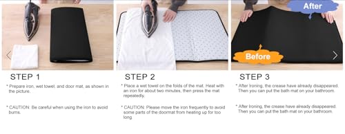 Tapis de bain mousse à mémoire de forme contre le sol froid et glissant - 8