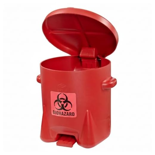 Eagle Biohazard Trash Can with Lid
