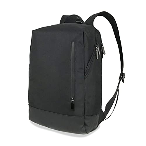 [Smart Traveler] ビジネス リュック メンズ 小型 pcリュック ビジネスバッグ バックパック 薄型 ミニ 小さめ コンパクト 出張 通勤 通学 軽量 黒 （ ブラック ）