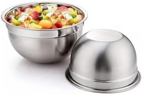 Tigela Bowl Inox 28Cm Aço Inoxidável 4L Saladeira Profissional Go...