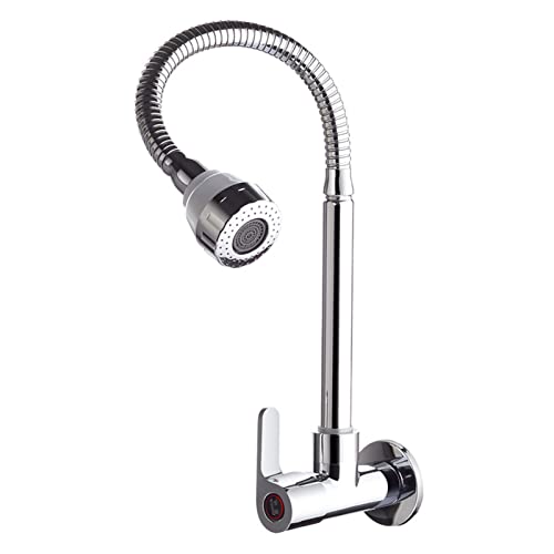 Grifo universal de pared monomando plegable 1A para fregadero 4