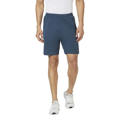 Image of berge' Men's Instadry Dryfit Polyester Lightweight Soft Fabric Long Shorts with Secure Zipper Pockets Casual Sports Shorts for Men|Running Shorts|Gym Shorts|Half Pants|Jogging Shorts