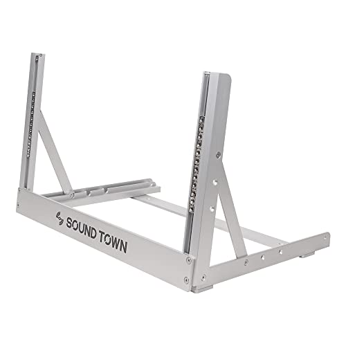 Sound Town 6U Aluminum 2-Post Desktop Open-Frame Rack, Angle Adjustable, For Audio/Video, Network Switches, Routers, Patch Panels (2Pf-6A) #TOP2