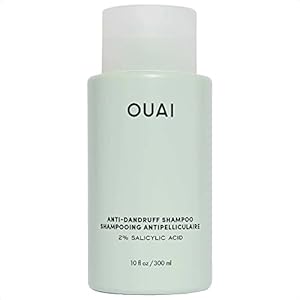 OUAI Anti Dandruff Shampoo – Soothing Salicylic Acid Shampoo for Flaky, Dry and Itchy Scalp – Reduces Itching, Redness and Irritation – Sulfate Free Scalp Care (10 Fl Oz)