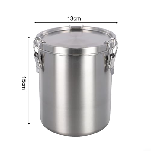 Contenedor de acero inoxidable hermético para alimentos secos 6