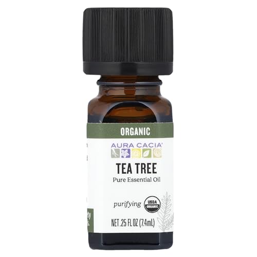 ■オーガニック ティーツリー100％ピュアエッセンシャルオイル 7.4ml[海外直送品]（Amazon）