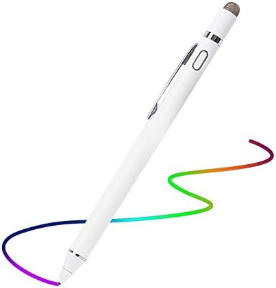 Active Stylus Pen For Touch Screens, Digital Pencil Pen Fine Point Stylish Pencil Compatible With iPhone iPad Pro Air Mini Android And Other Tablets (White)