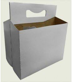TFD Supplies Six Pack Bottle Cardboard Carrier Boxes for 12oz Beer or Soda Bottles (150 Pack)