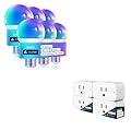Linkind Matter Smart Plug 4 Pack Matter Smart Light Bulbs 6 Pack