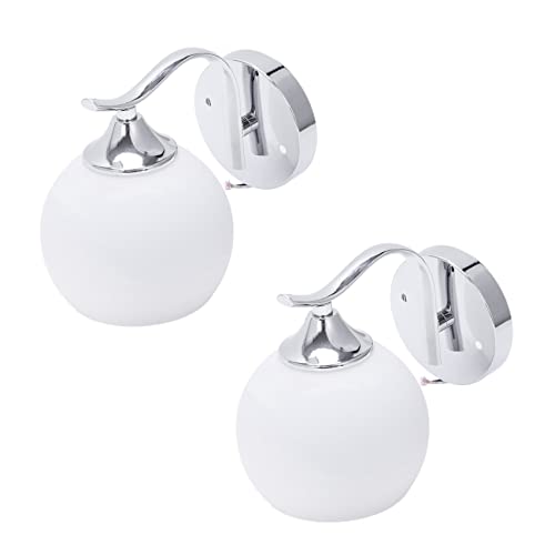 Pack de 2 apliques de pared modernos con casquillo E27 para iluminación LED 2